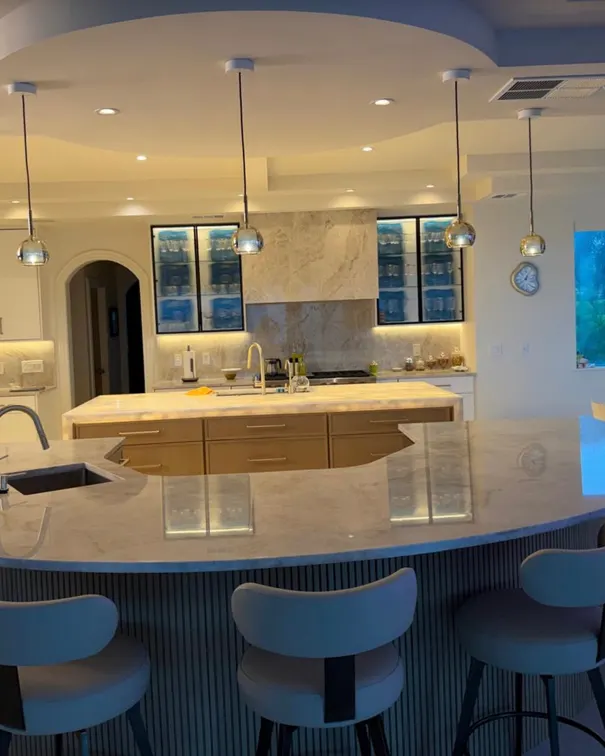 After: Open kitchen & dining area